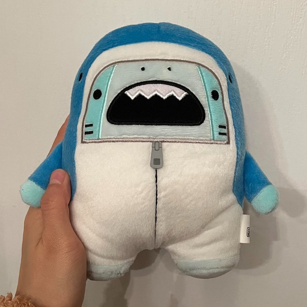 NWT Samezu BlueTiger Shark Jinbe Shark Costume Plush Toy